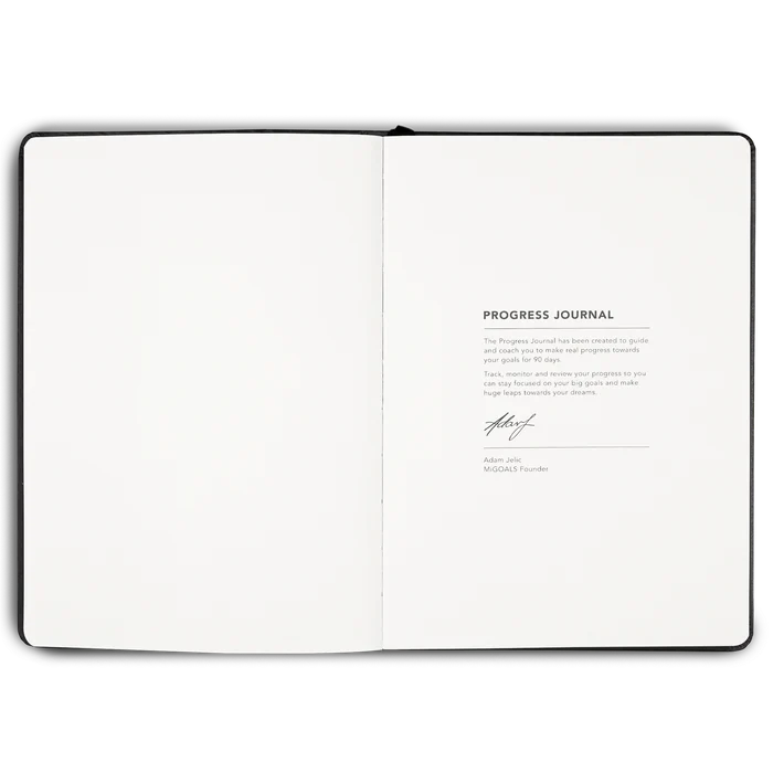 LIVIN x MiGOALS Progress Journal