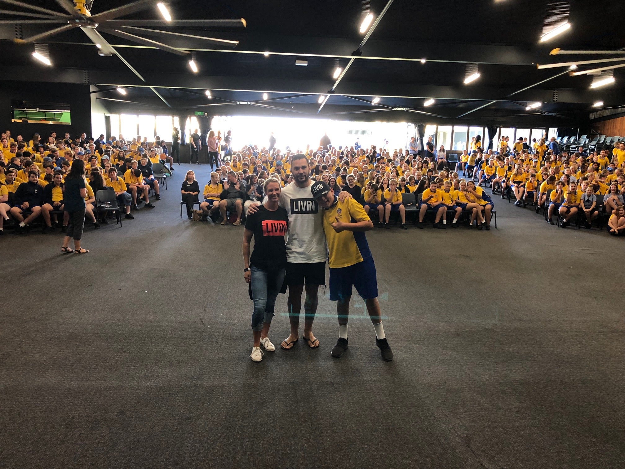 GOLD COAST TITAN'S CAPTAIN RYAN JAMES AT LIVINWELL SCHOOLS PROGRAM