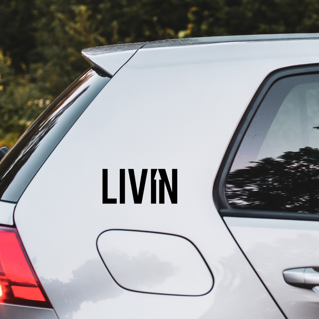 LIVIN Car Sticker - Black