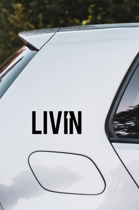 LIVIN Car Sticker - Black