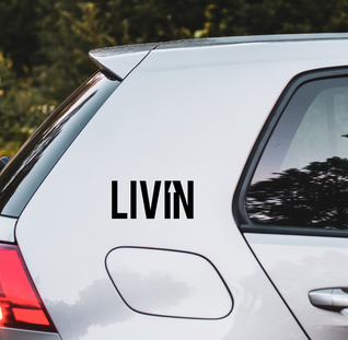 LIVIN Car Sticker - Black