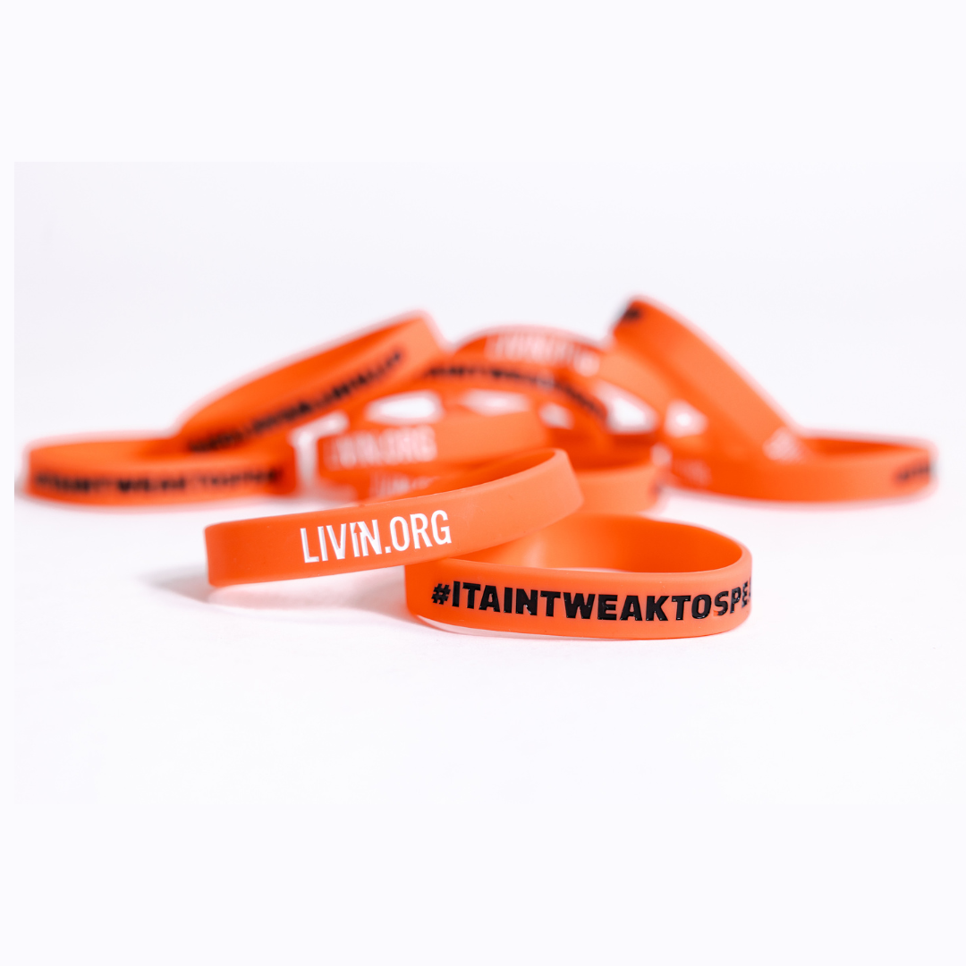 LIVIN Wristband 10 Pack - Red