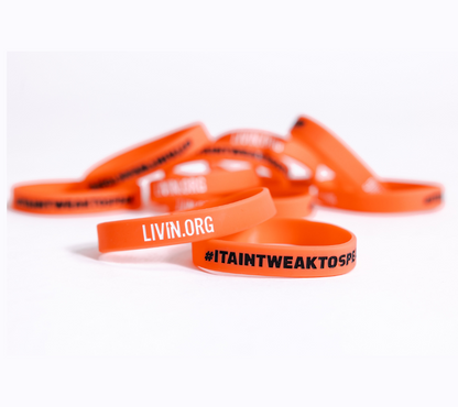 LIVIN Wristband 10 Pack - Red