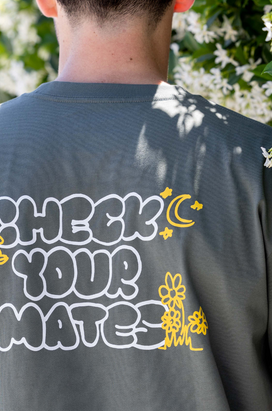 Check Your Mates Tee - Forest