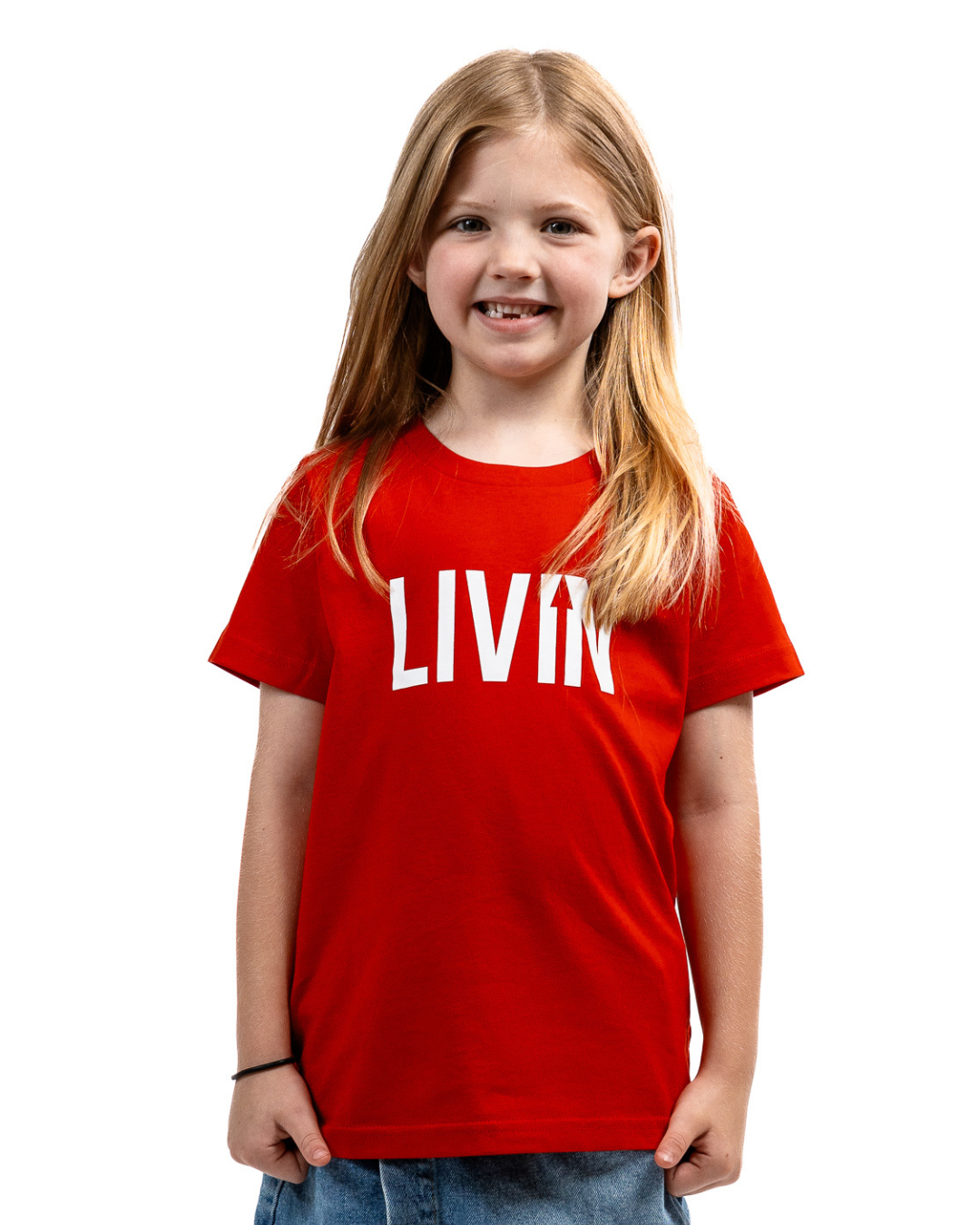 Kids LIVIN Tee - Red