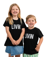 Kids LIVIN Tee - Black