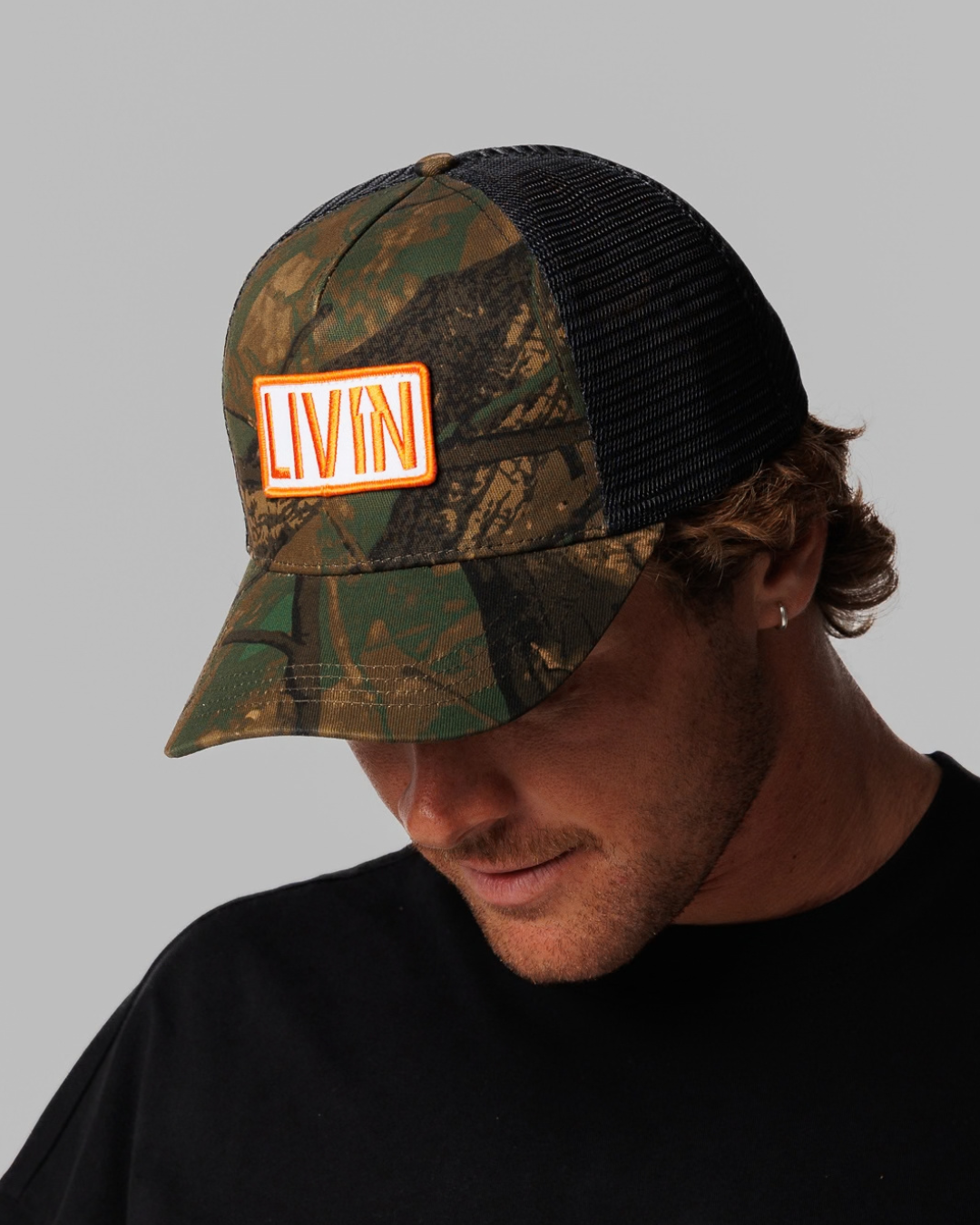 LIVIN Camo Trucker Cap
