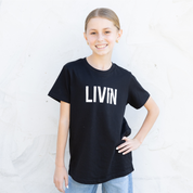 Kids LIVIN Tee - Black