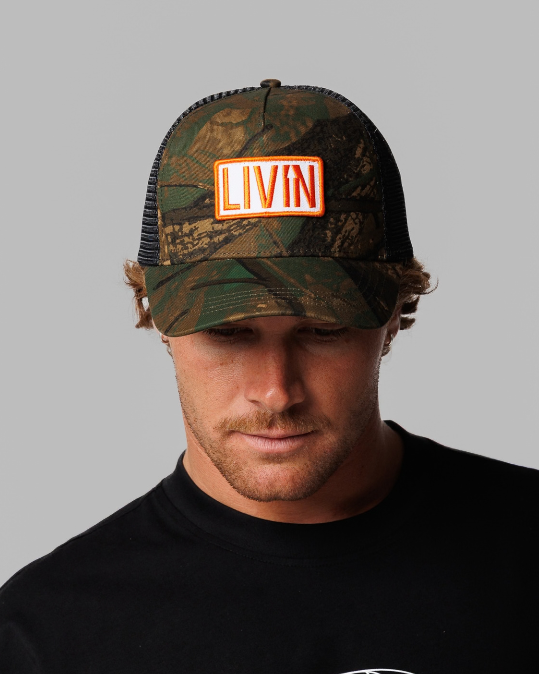LIVIN Camo Trucker Cap