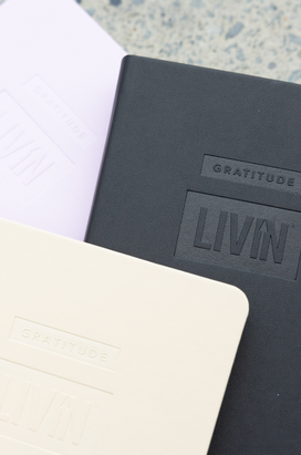 LIVIN x MiGOALS Gratitude Journal - Black